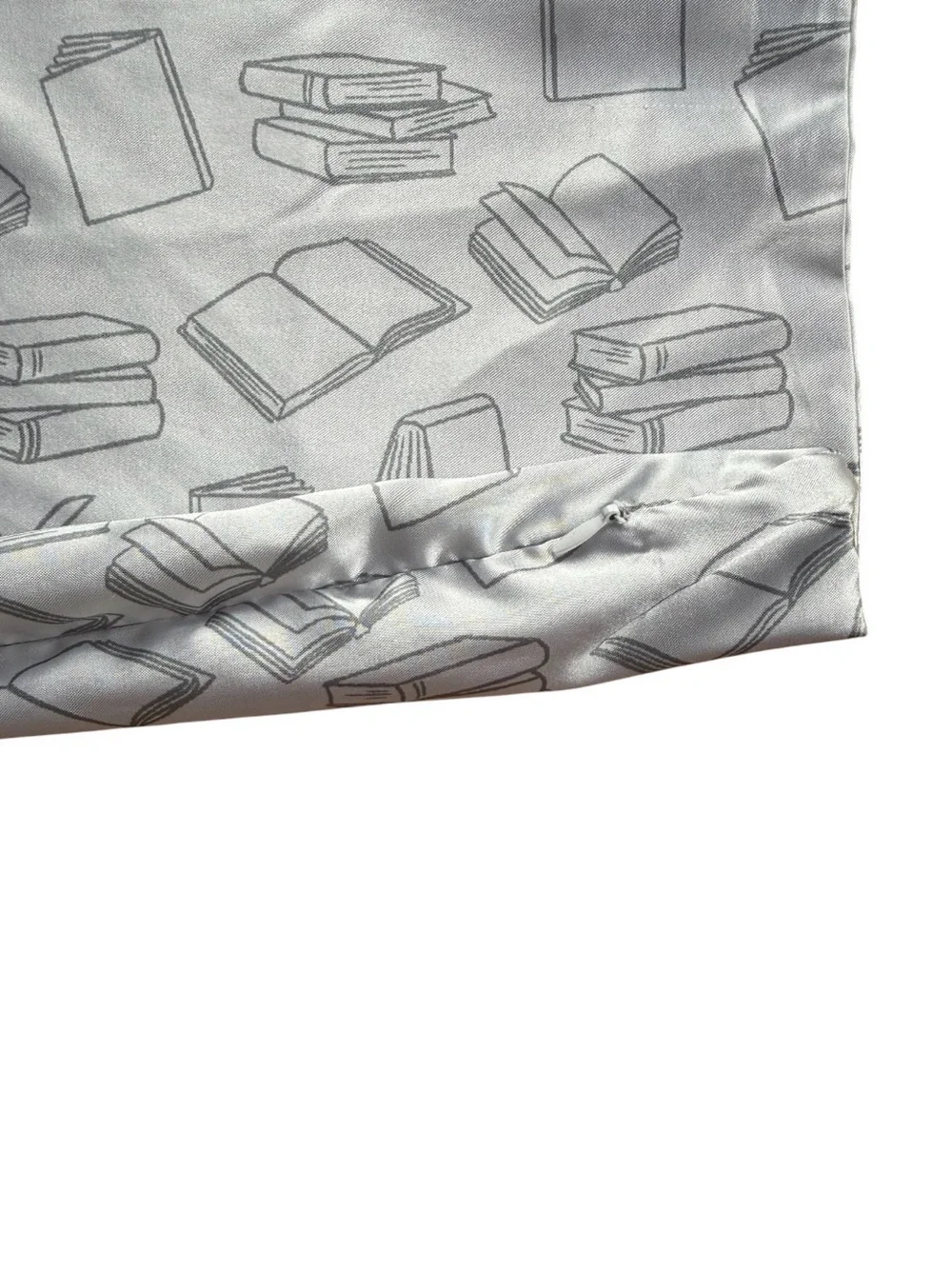 Paper Source Book Print Satin Pillowcase Zippered 18.5x28.5 Library Lover Gift